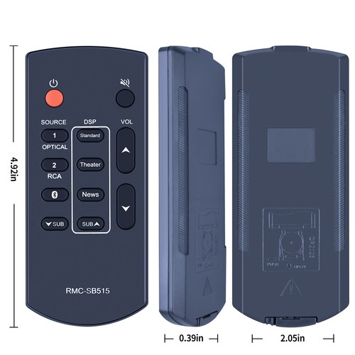 RMC-SB515 Replace Remote Control For Insignia Soundbar NS-SB515 RMCSB515