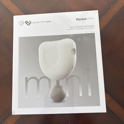 Caring Mill by Aura Revive Mini Percussion Massage Gun White AR80