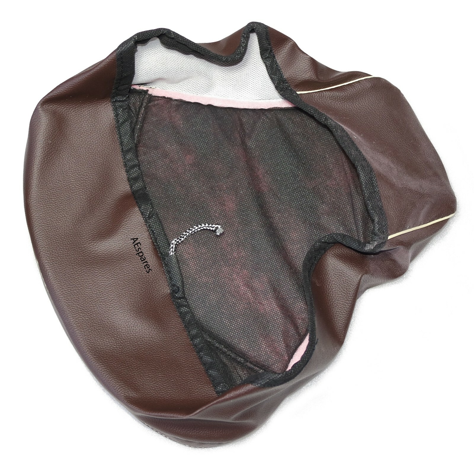 Fits Royal Enfield Classic 350 500 Front & Rear Leatherette Seat Cover Brown 