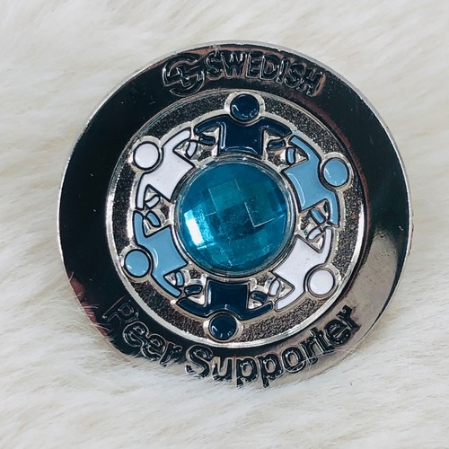 Swedish Hospital Seattle WA Peer Supporter Silver Tone Lapel Pin