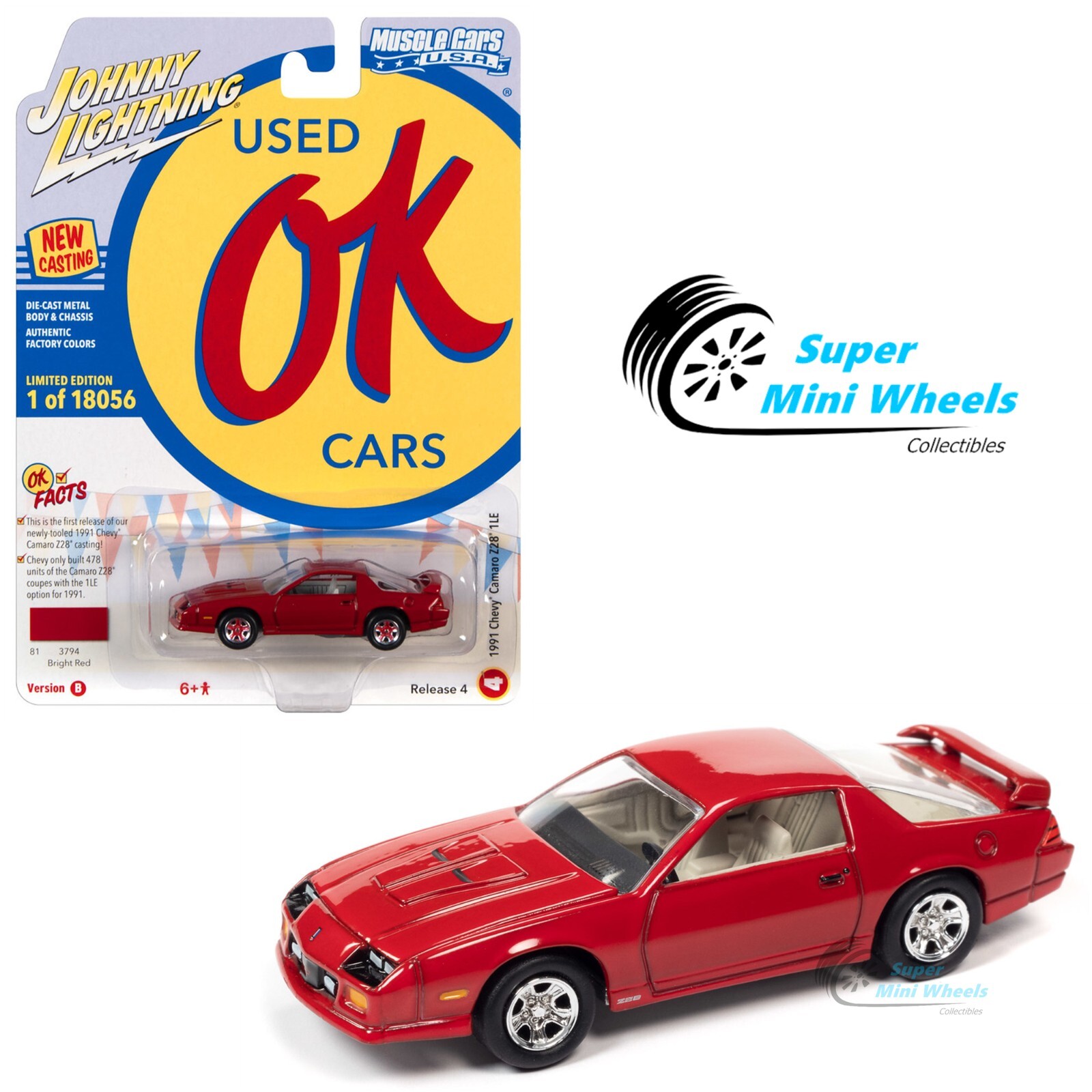 ジョニーライトニング　シボレー　カマロ　Z28　プラスチックモデル風　1/64 ジョニーライトニング シボレー カマロ Z28 プラスチックモデル