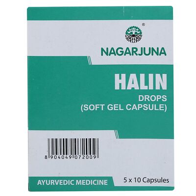 Nagarjuna Halin Drops Softgel Pack Of 50 Capsules