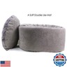 Winsterch Large Cat Cave Bed - Soft, Enclosed and Washable for Indoor/Outdoor Cats and Kittens, Anti-Slip Bottom, Calming, Covered (Gray, 16.5 x 16.5 x 7.48 in)