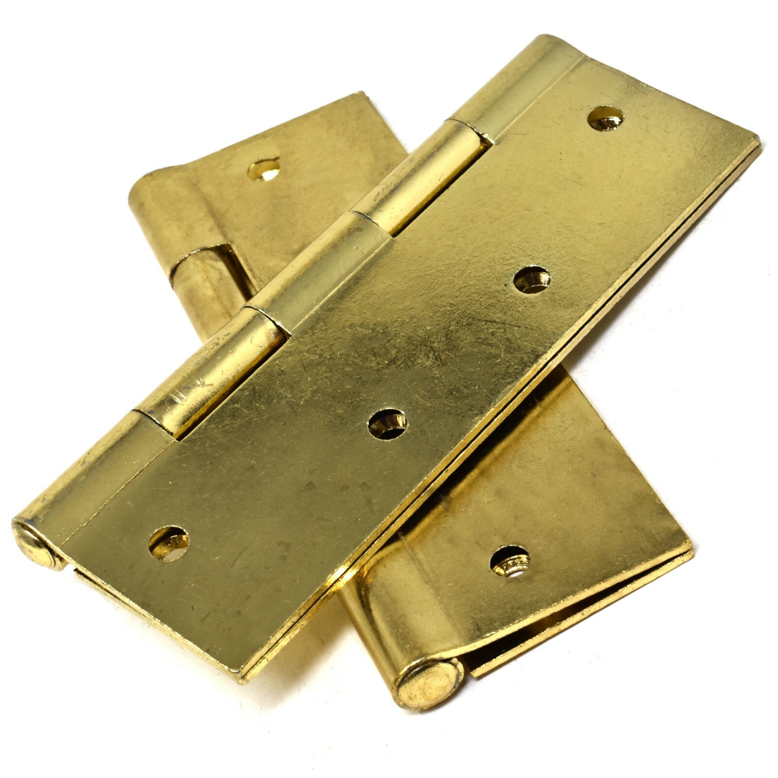 76mm 3/" Brass Hinges 1838 Single Leaf Butt Hinge Electro Brass Plated Steel