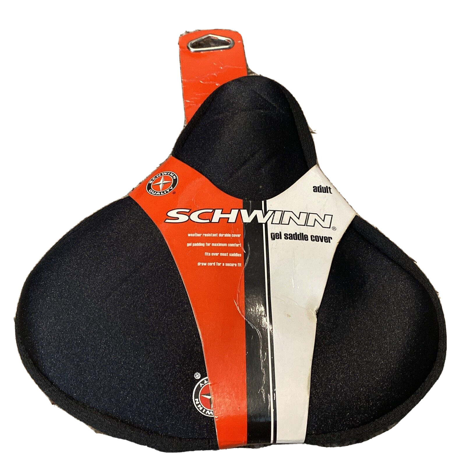 2009 Schwinn Comfort Bike Seat Gel Saddle Cover Black Adult Seat! SEE! AS-IS!