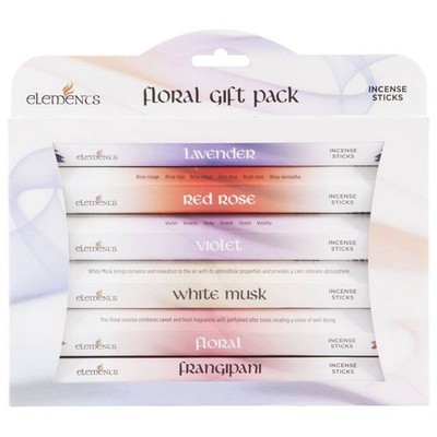 Something Different Elements Incense Stick Floral Gift Pack (Pack Of 6) (SD1864)