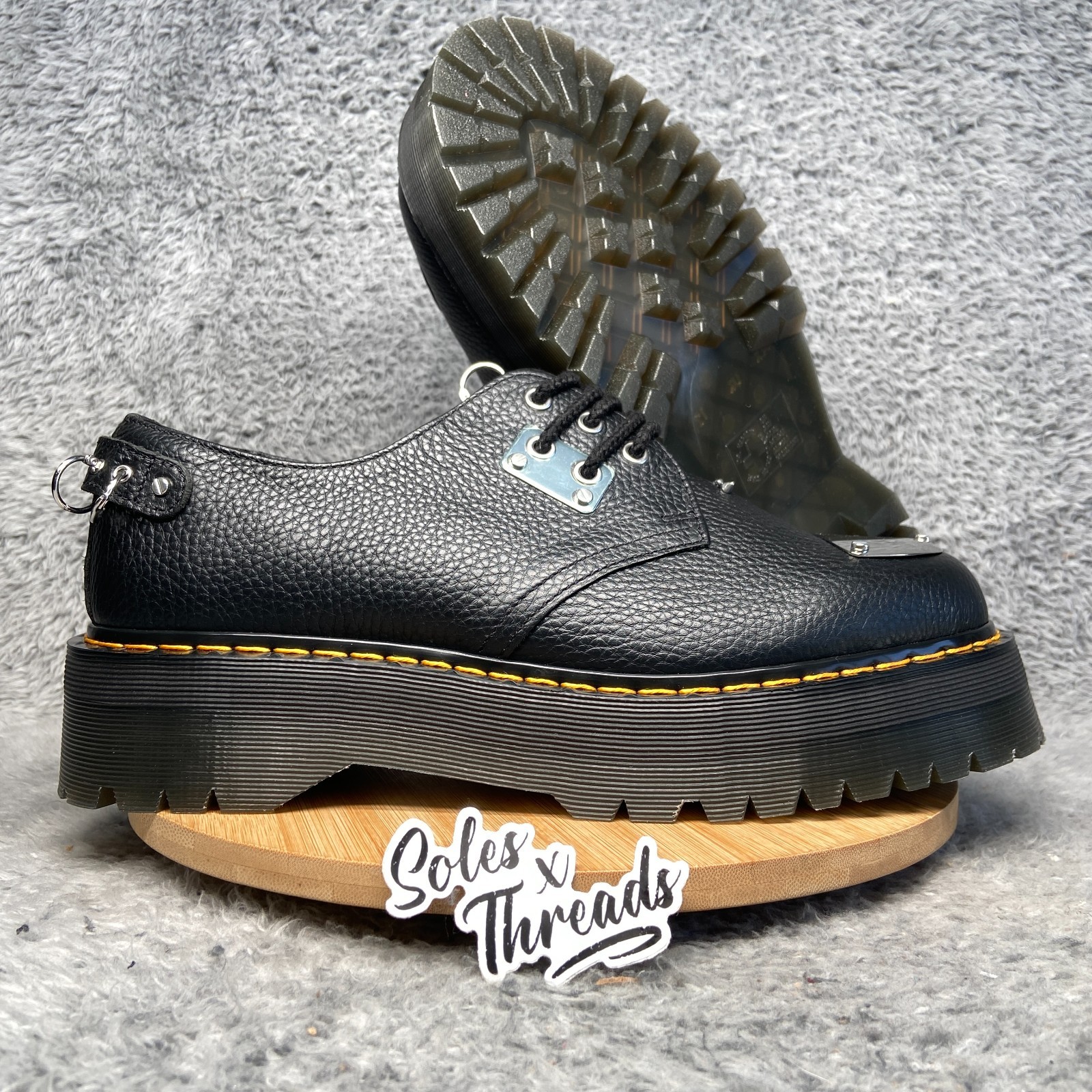 靴 Dr. Martens Vegan 1461 US 13 Jp 31.5 Vegan 1461 Quad Mono Shoe from Dr. Martens – MooShoes