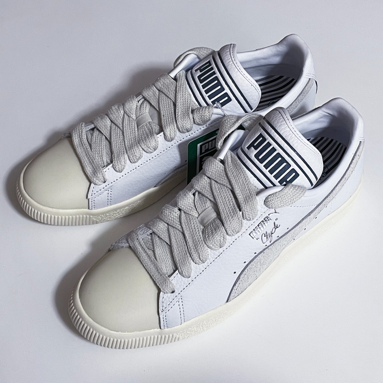 Puma × Rhuigi Clyde Q3 Mens US10 Pristine Sedate Gray White
