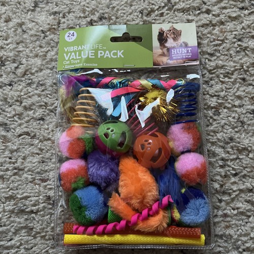 Vibrant Life 24 Piece Value Pack Cat Toys