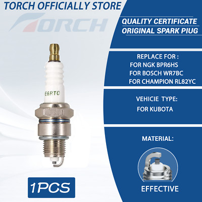 TORCH Resistor E6RTC OEM Spark Plug for NGK BPR6HS Spark Plug Small Engine
