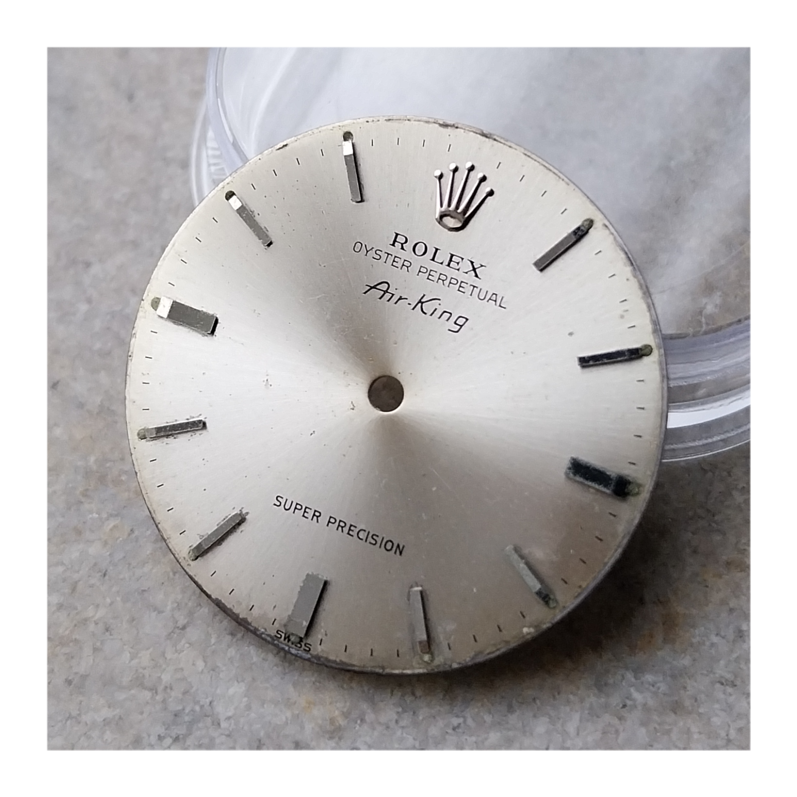 Vintage Rolex Oyster Perpetual Air King Super Precision Silver Dial 5500 Wear eBay