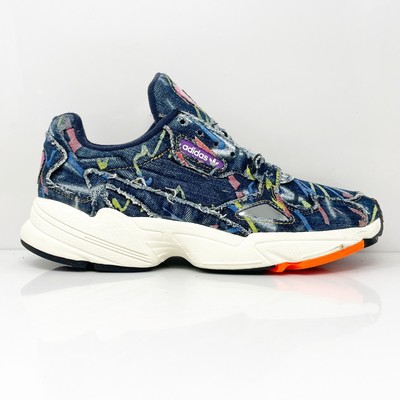

Adidas Womens Falcon CG6249 Blue Повседневная обувь Кроссовки Размер 9.5, Синий, Falcon