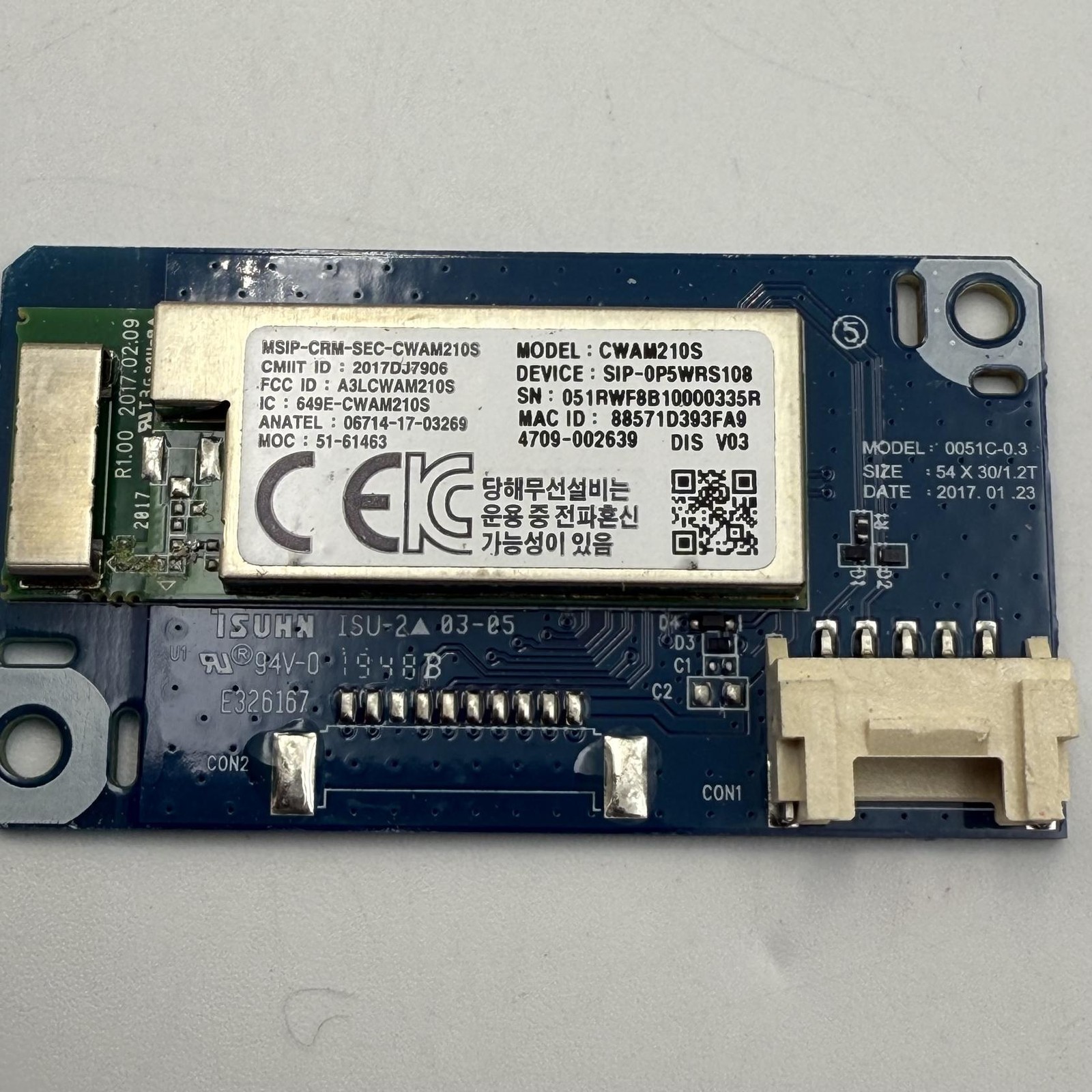 Samsung 4709-002639 W-Lan Module for DW80R9950UG (JM6)