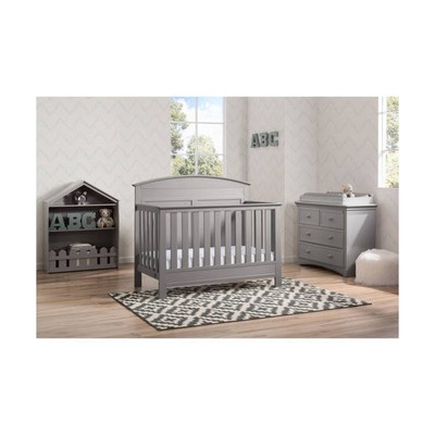 Serta Ashland 4-in-1 Convertible Crib, Grey Gray