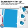 File Folder, RAZCC 100 Pack 1/3 Cut Tab File Folders Letter Size, Blue, Colored Folders with Tab Great for Organizing and Easy File Storage