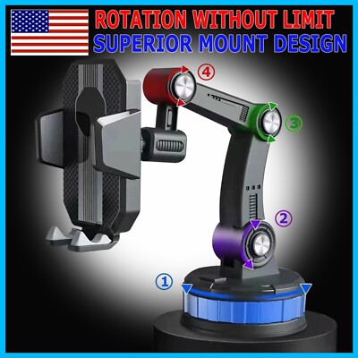 Car Phone Holder Dashboard Windshield Phone Mount Universal for iPhone Samsung
