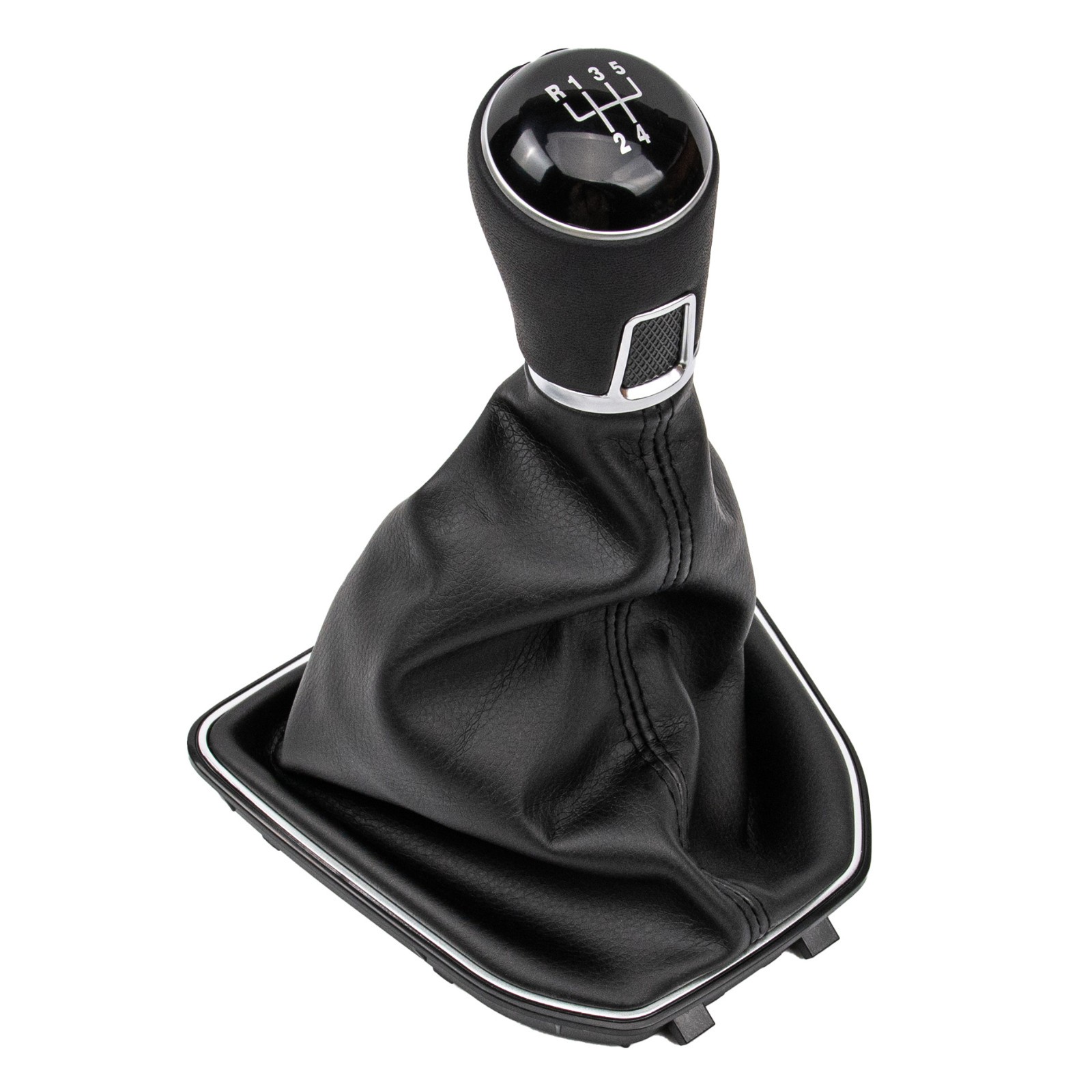 Cuero Palanca De Cambio Perilla Funda para VW Caddy IV 2015-2020 5 Velocidades