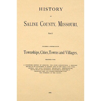 History of Saline County, Missouri