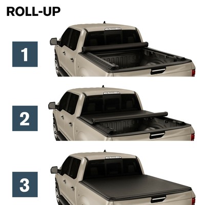 For 2004-2014 Chevy Colorado GMC Canyon 5ft (66'') Bed Soft Roll-Up Tonneau Cover