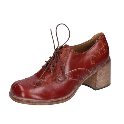 shoes women MOMA elegant brown leather 47404A VINTAGE EX444