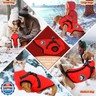 PETCARE Winter Dog Coat with Harness Built in Waterproof Dog Jackets Warm Pet Fleece Vest Windproof Snow Jacket Snowsuit Reflective Dogs Cold Weather Coats for Puppy Small Medium Large Dogs Cats