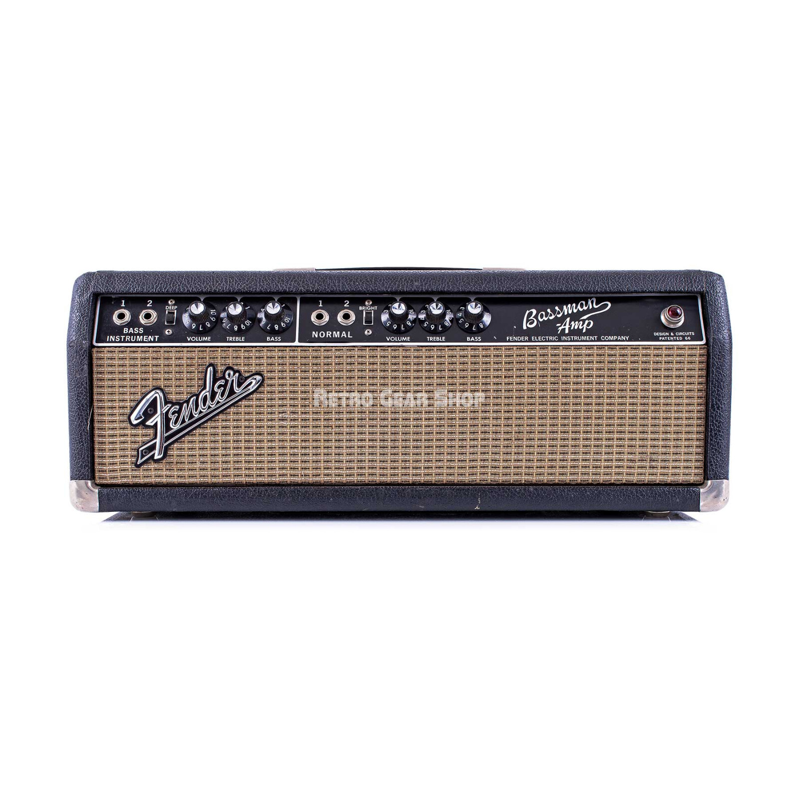 Fender Bassman Head 1965 Amplifier Bass Tube Amp Vintage Fender Bassman Head 1965 Amplifier Bass Tube Amp Vintage