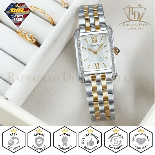 【腕時計】RADO・ANNA SUI・STAR JEWELRY・SEIKO Seiko SWR087P1 Women's Quartz Watch, White Dial, Two-Tone