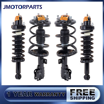 4PCS Front Rear Complete Shock Struts Assembly For 2008-2017 Mitsubishi Lancer