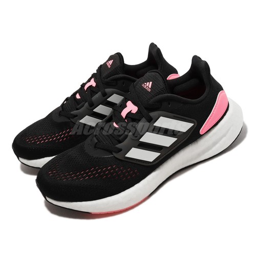 

Adidas Pureboost 22 W Черный Белый Розовый Женская спортивная обувь для бега Sneaker HQ1458, Pureboost 22 W