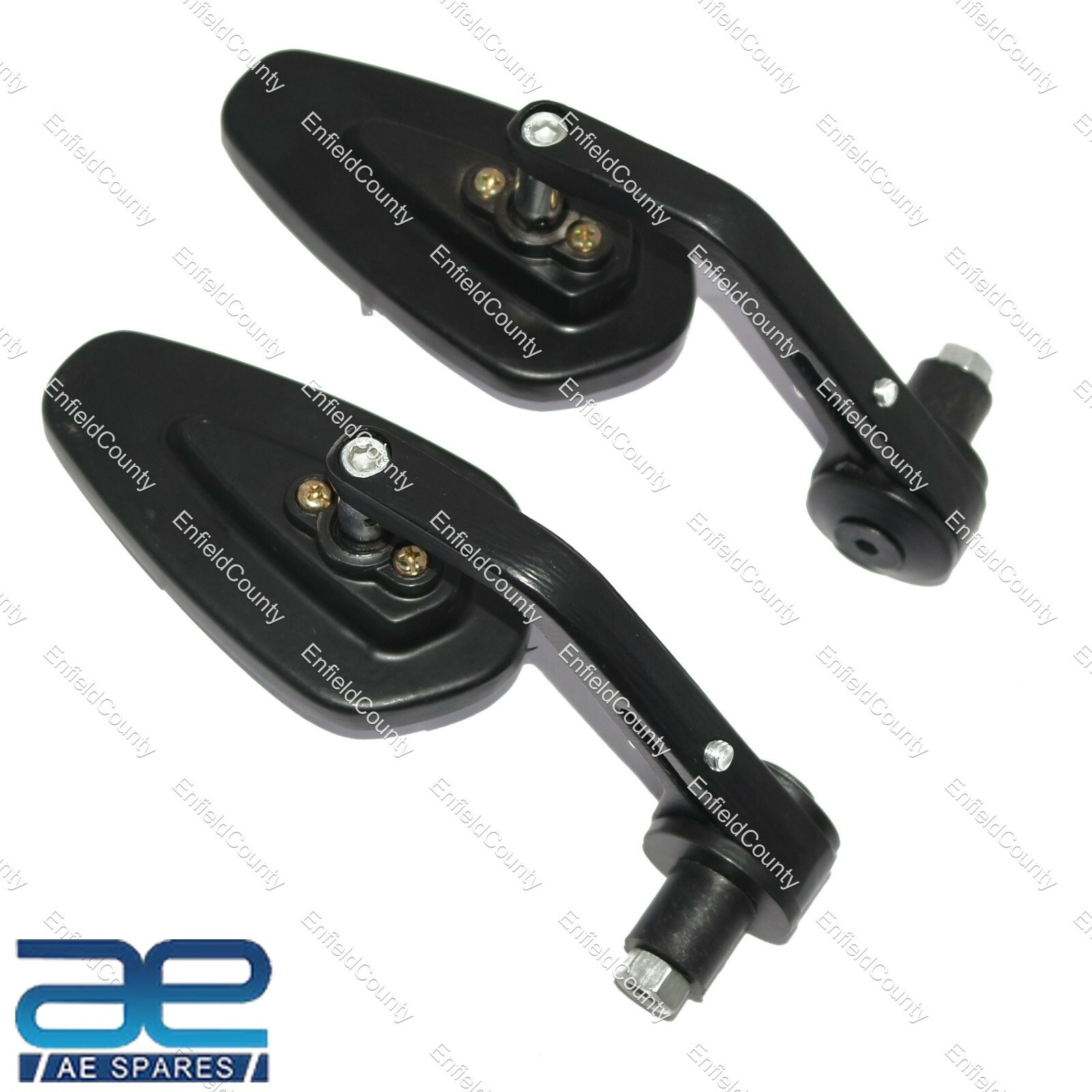 7/8" Handle Bar Mirror For Royal Enfield GT Continental Honda Suzuki Yamaha 