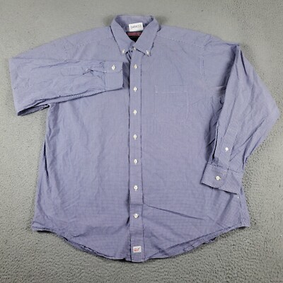 Vineyard Vines Shirt Mens XL Purple Check Casual Button Up Long Sleeve *