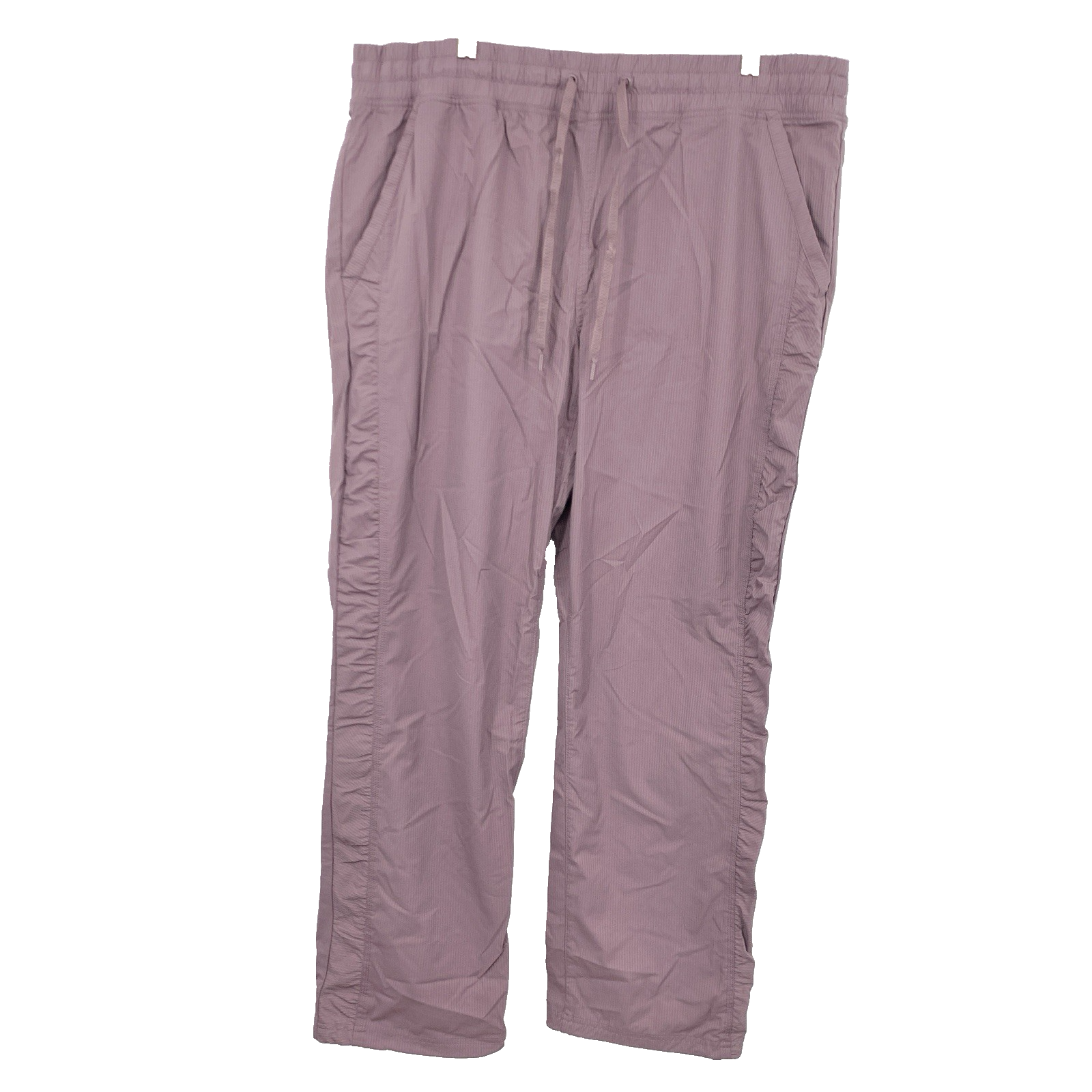 パンツ 80's Eddie Bauer Purple Nylon Over Pants Vintage Track Pants Violet Purple Nylon Joggers Elastic