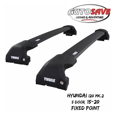 Thule WingBar Edge черный Крыши Bars Hyundai i20 Mk.2 5 дверь/ 15-20 Fixed Point
