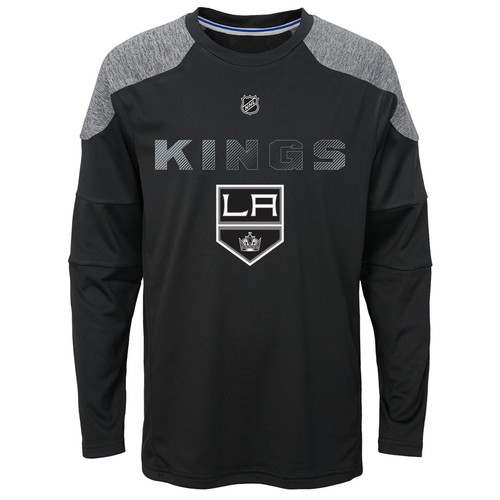 Футболка Gamma с длинным рукавом для мальчиков НХЛ Los Angeles Kings, черная