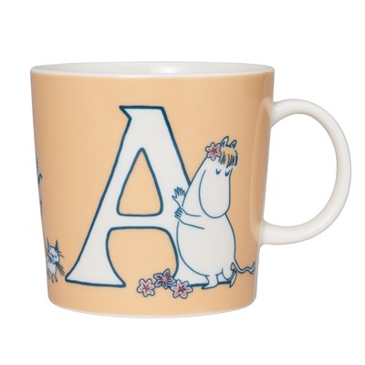 Moomin Mug Cup ARABIA 0.4L Alphabet Collection A Brand New
