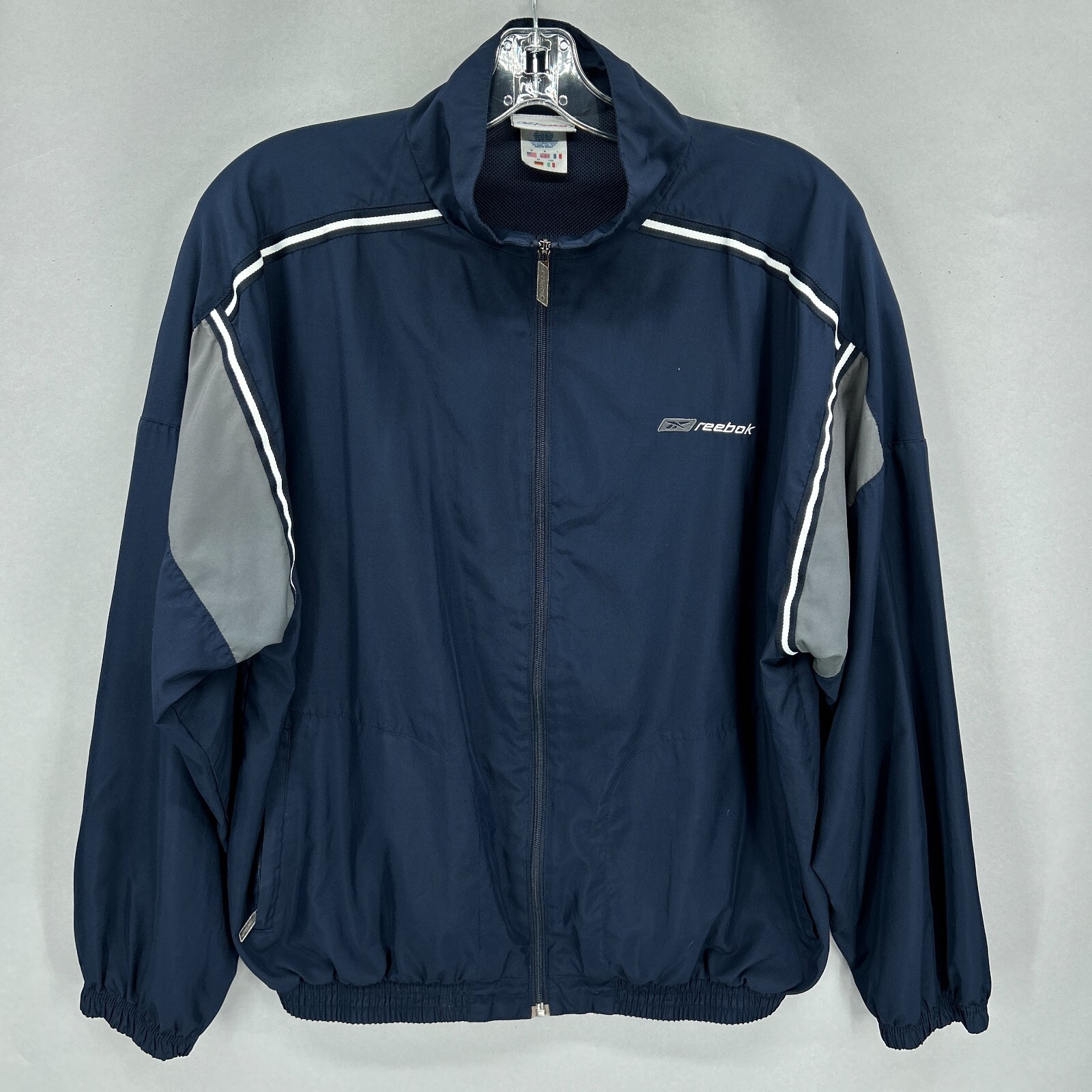 Adidas Navy zip track 90s
