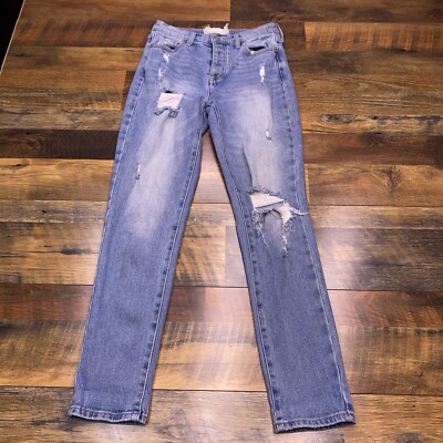 Altered State Skinny Jeans Womens 26 / 3 Mid Rise Distressed Stretch Button Fly