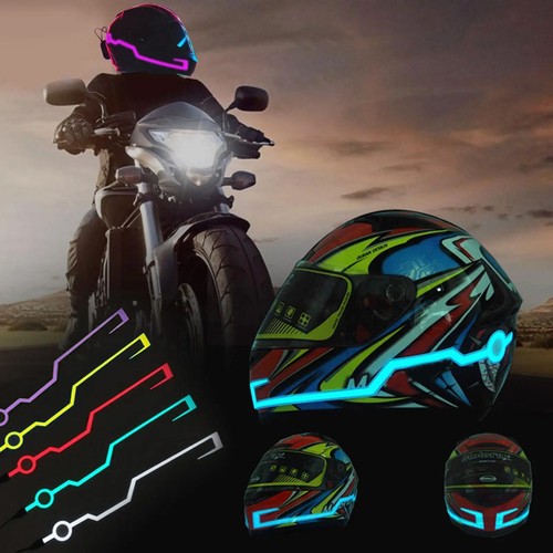 Motorcycle Helmet Light Strip Night Riding LED Light Flashing Signal Sticker