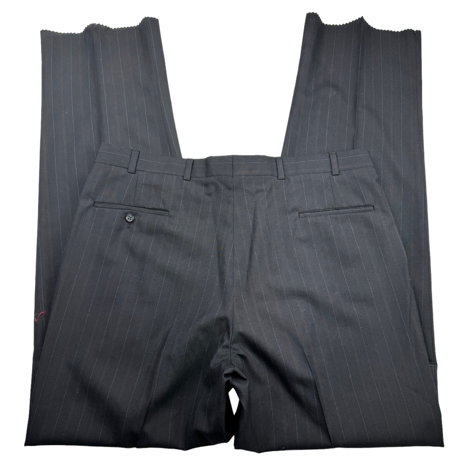 Burberry Mens Stratford Wool Pinstriped Pants Slacks