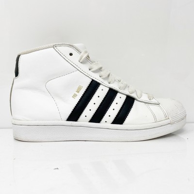 

Adidas Mens Pro Model S85962 Белая повседневная обувь Кроссовки Размер 4, Белый, Pro Model