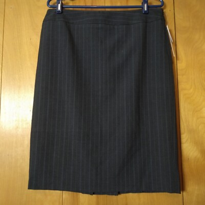 Apt. 9 Women's Size 12 Knee Length Pinstriped Career Office Business Skirt New