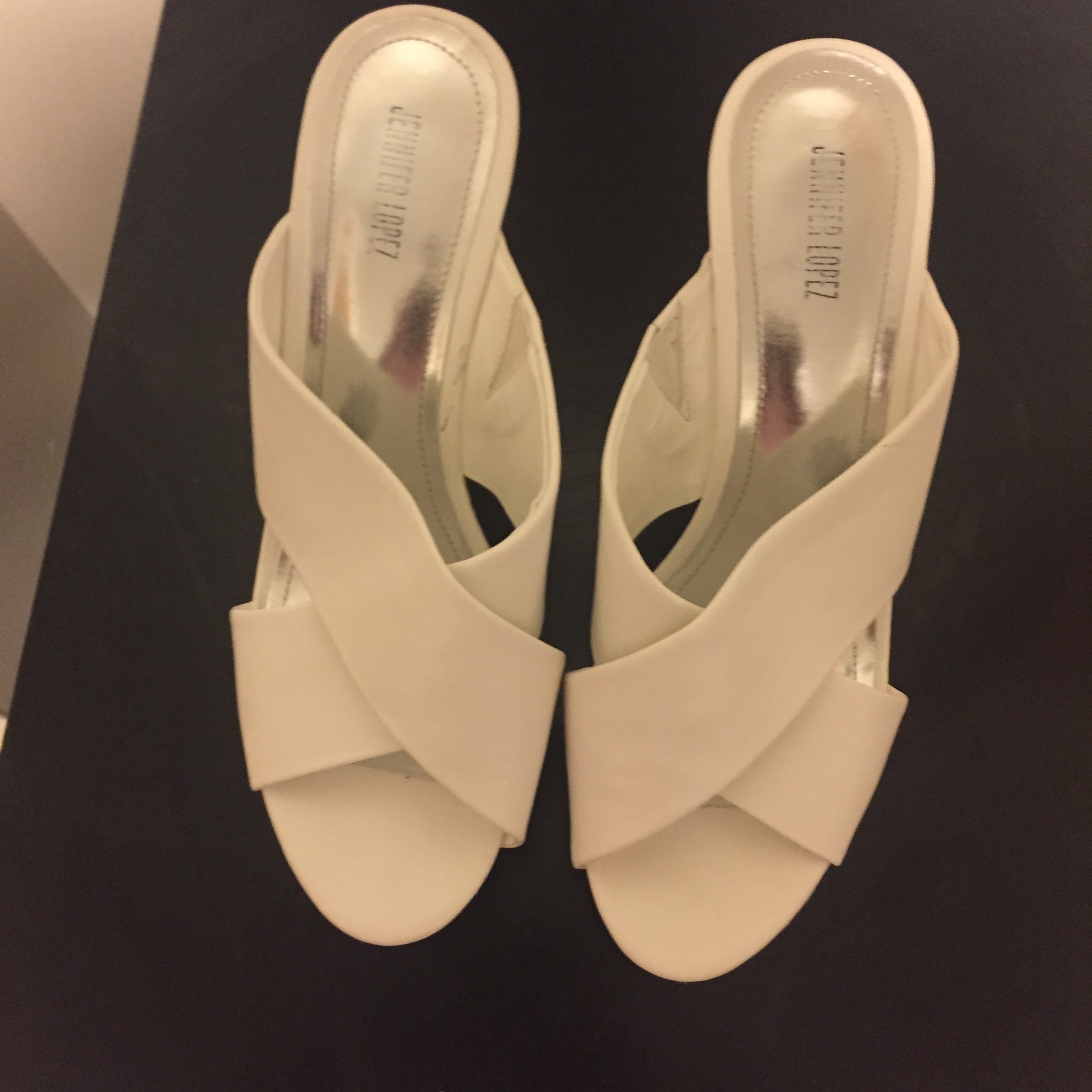 m and s white sandals