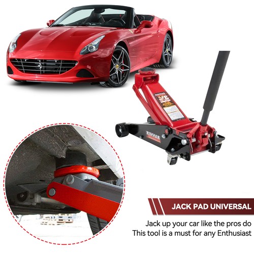 2 pc Jack Rubber Pad Disk For Jacking Stands Slotted Rail Floor Car Lift Adapter