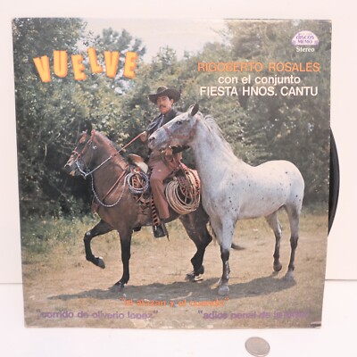 VUELVE Rigoberto Rosales Con el Conjunto Fiesta Hnos Cantu Discos Memo LP Record
