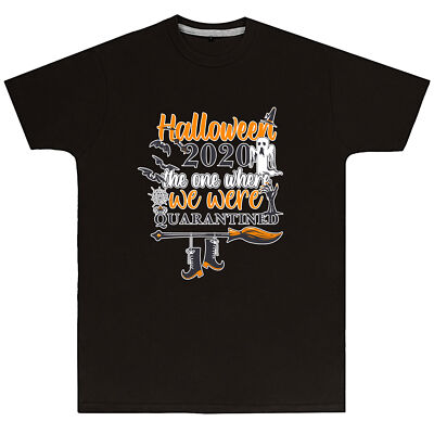 Unisex Halloween 2020 Quarantined T Shirt Slogan Gift for Men Women Kids Novelt