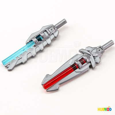 2 X LEGO Chima Minifig Vegious Blade Double Sword Weapon W