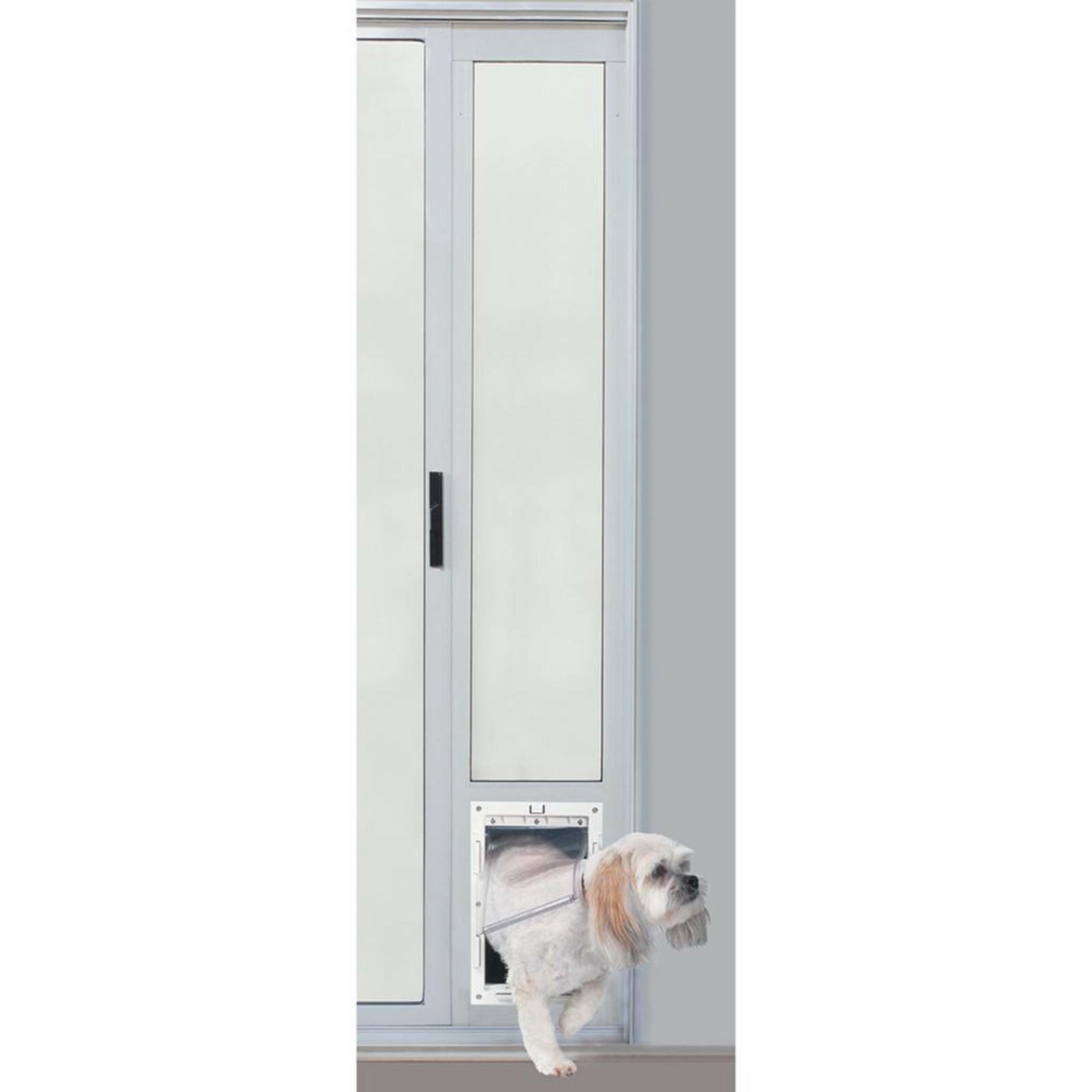 Ideal Pet Patio Door 7 in. x 11.25 in. Magnetic Flap Lock-Out Panel Aluminum