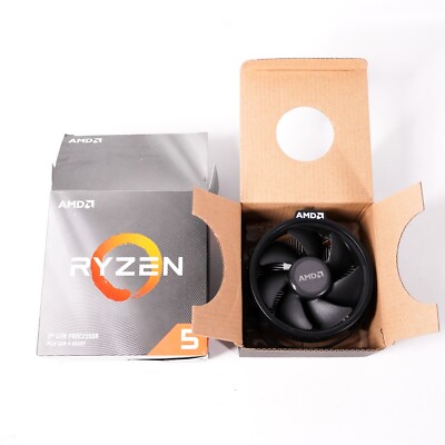 AMD Ryzen CPU Fan Only Computer Processor Cooler Heat Sink Cooling Fan Black NEW
