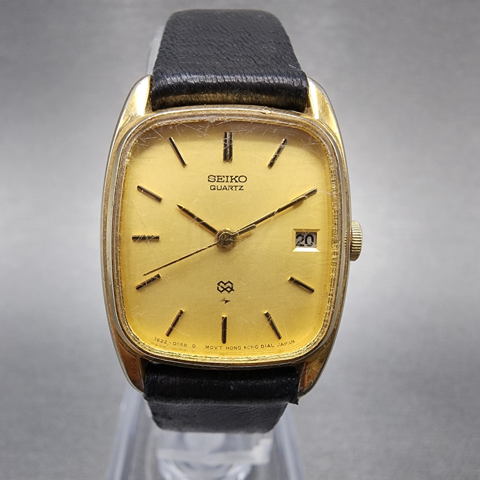 Seiko SX Tank 5Y31-5040 Gold Tone Stainless Steel Back Quartz 