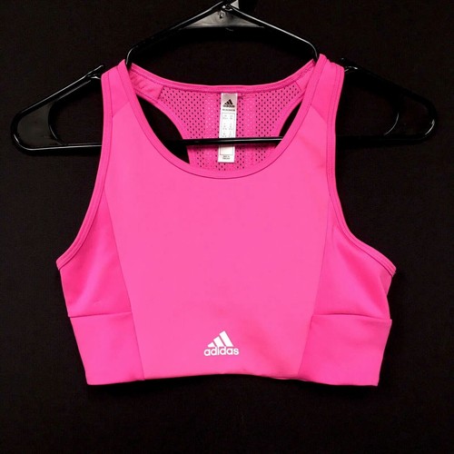 

Спортивный бюстгальтер Adidas Designed To Move женский, размер  Active, розовый с 3 полосками #645